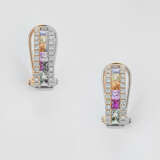 Paar Multicolor Saphir-Ohrringe - photo 1