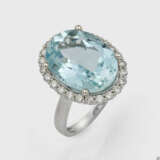 Entouragering mit Aquamarin und Brillanten - photo 1