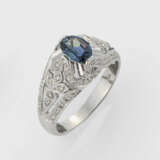 Feiner Saphirring in Ajour - фото 1