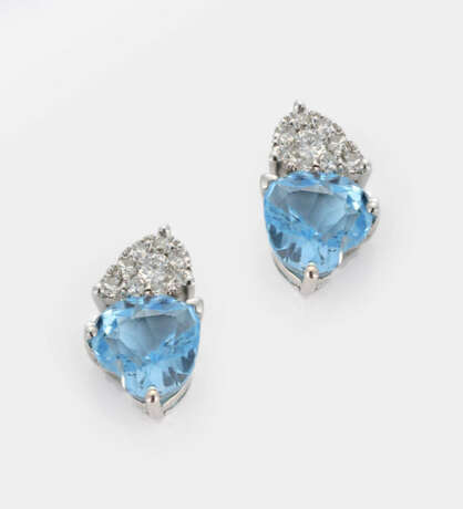Paar Apatit-Brillant-Ohrringe - фото 1