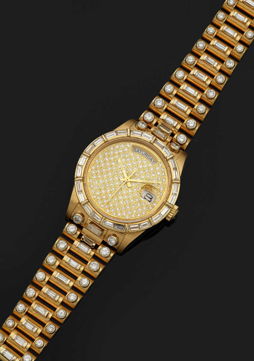 Herrenarmbanduhr Perpetual Day-Date' von Rolex, um 1985