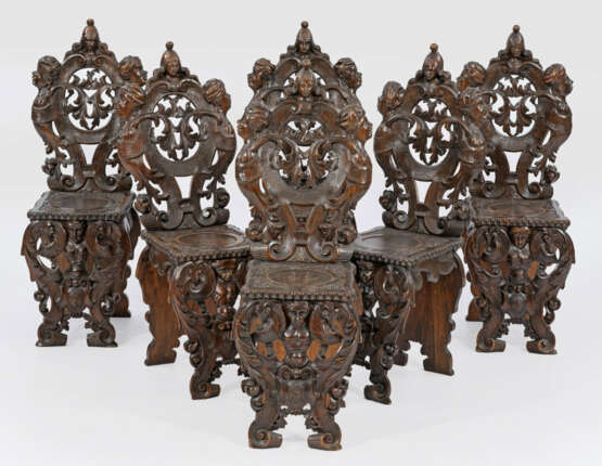 Satz von sechs Neorenaissance-Stühlen - photo 1 Satz von sechs Neorenaissance-Stühlen - photo 1