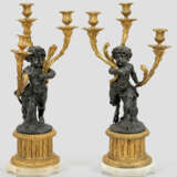 Paar große Girandolen im Napoleon III-Stil - photo 1