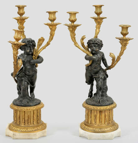 Paar große Girandolen im Napoleon III-Stil - photo 1