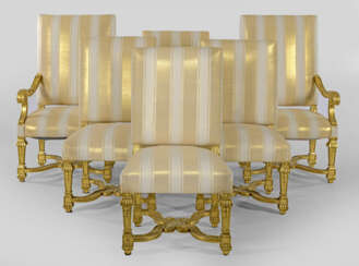 Stuhlgruppe im Louis XIV-Stil