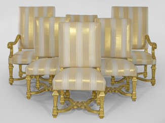 Stuhlgruppe im Louis XIV-Stil