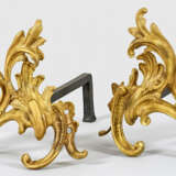 Paar Chenets im Louis XV-Stil - photo 1