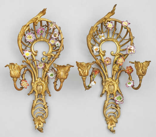 Paar Louis XV-Wandappliken - photo 1 Paar Louis XV-Wandappliken - photo 1