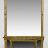 Großer Belle Epoque-Wandspiegel mit Konsole - фото 1