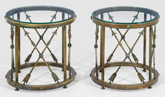 Paar Trommeltische im Stil von Maison Jansen - photo 1