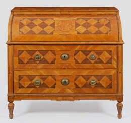 Großes Louis XVI-Zylinderbureau à Deux Corps