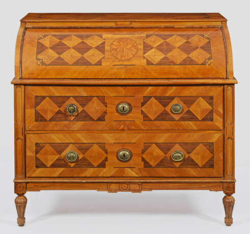 Großes Louis XVI-Zylinderbureau à Deux Corps - фото 1 Großes Louis XVI-Zylinderbureau à Deux Corps - фото 1