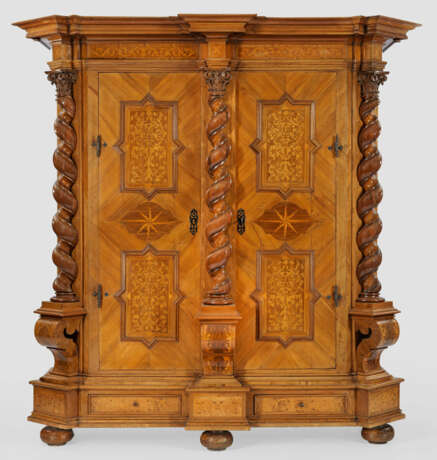 Großer Barock-Säulenschrank - photo 1