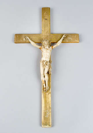 Small cross, I carved, wood gilded, 19.century - Foto 3