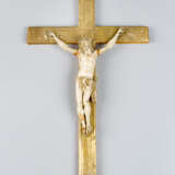 Small cross, I carved, wood gilded, 19.century - Foto 3