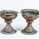 Two baroque bowls, chased copper 18. century - Foto 1