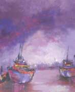 Story-themed picture. Ремонтная пристань