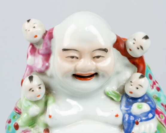 Lucky Buddha , porcelain painted - Foto 2
