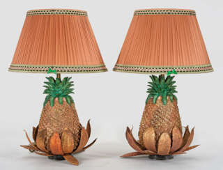 Paar große extravagante Tischlampen