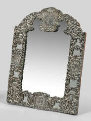 Tischspiegel mit Silberrahmung