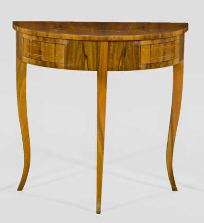 Biedermeier-Demilune Konsoltisch - photo 1