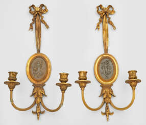 Paar Wandappliken im Louis XVI-Stil
