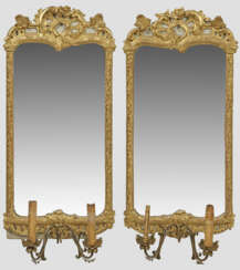 Paar Barock-Spiegelappliken
