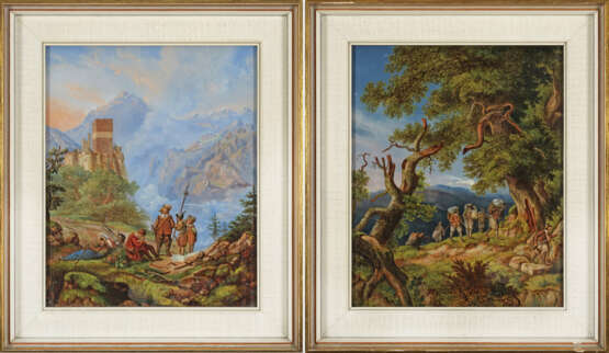 Paar Hinterglasbilder - фото 1