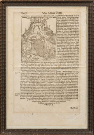 Drei Buchseiten der Cosmographia von Sebastian Münster - photo 1 Drei Buchseiten der Cosmographia von Sebastian Münster - photo 1