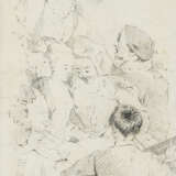 Unknown Artist 18./19.century, study, black chalk on paper, signed - Foto 3