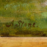 A.Stone.Horse Race, oil on wood, framed - photo 3