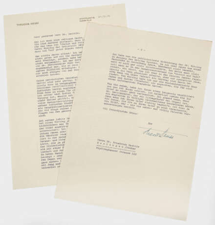 Brief von Theodor Heuss - фото 1