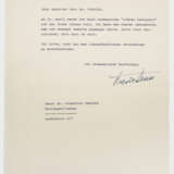 Sechs Schreiben von Theodor Heuss - фото 1