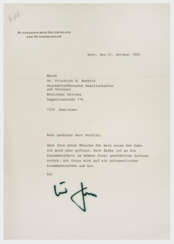 Brief von Helmut Kohl