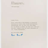 Vier Schreiben von Dr. Ernst Albrecht - фото 1