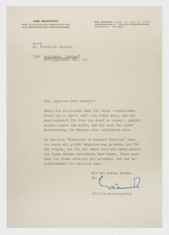 Korrespondenz-Splitternachlass: Bundesdeutsche Manager, - фото 1