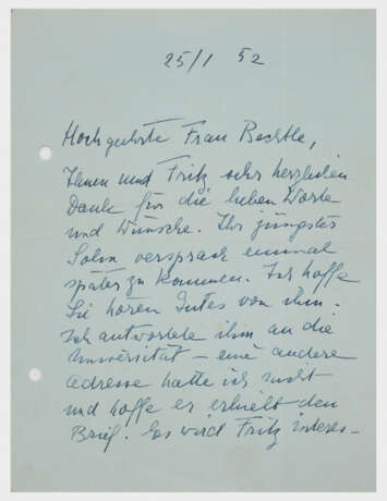 Drei Schreiben von Friderike Zweig - photo 1