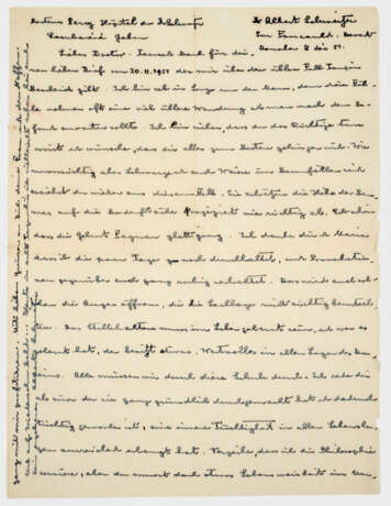 Unveröffentlichter Brief von Albert Schweitzer - фото 1 Unveröffentlichter Brief von Albert Schweitzer - фото 1