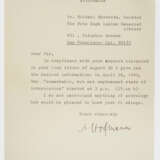 Brief von Albert Hofmann - фото 1