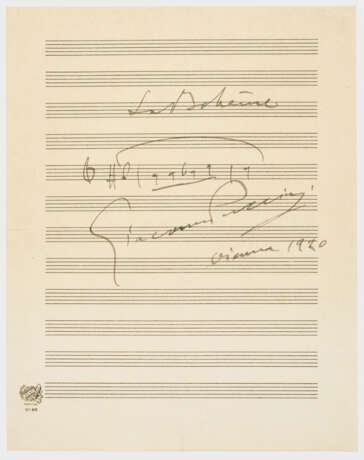Notenblatt von Giacomo Puccini - фото 1