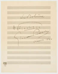Notenblatt von Giacomo Puccini