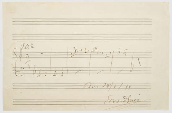 Seltenes Notenblatt von Edvard Grieg - фото 1