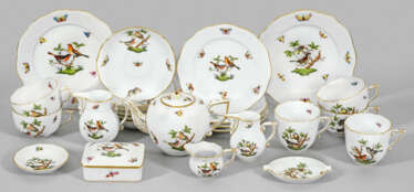 Teilservice mit "Rothschild-Vogel"-Dekor