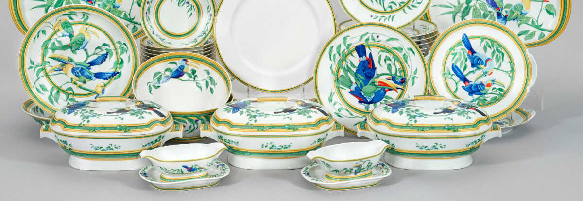 Speiseservice "Toucans" von Hermès Speiseservice "Toucans" von Hermès