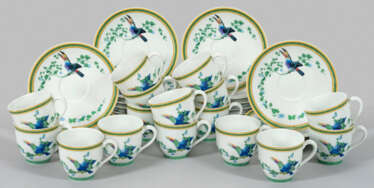 16 Mokkatassen "Toucans" von Hermès