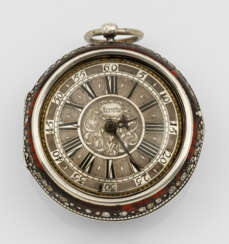 Friedberger Doppelgehäuse-Spindeltaschenuhr