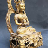 Guanyin, Bronze gilded, Qing Dynasty - photo 2