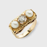 Art Déco Diamant-Perl-Ring - Foto 1