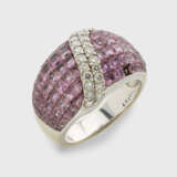 Dekorativer Saphir-Cocktailring mit Brillanten - photo 1