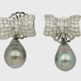 Paar Tahiti-Diamant-Ohrringe - photo 1